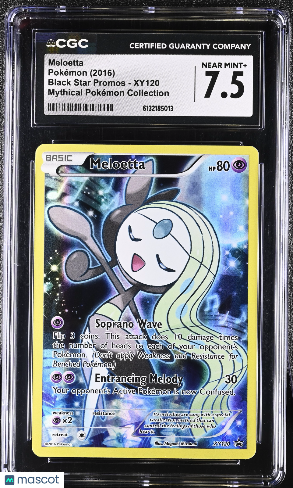 2016 Pokemon Black Star Promos Meloetta #XY120 CGC 7.5