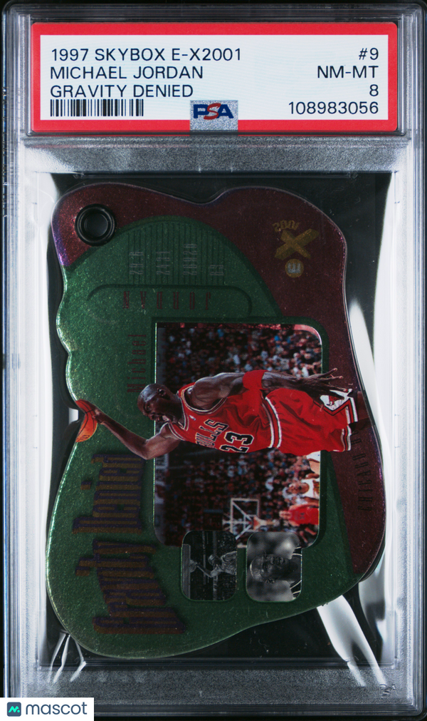 1997 Skybox E-X2001 Gravity Denied Michael Jordan #9 PSA 8