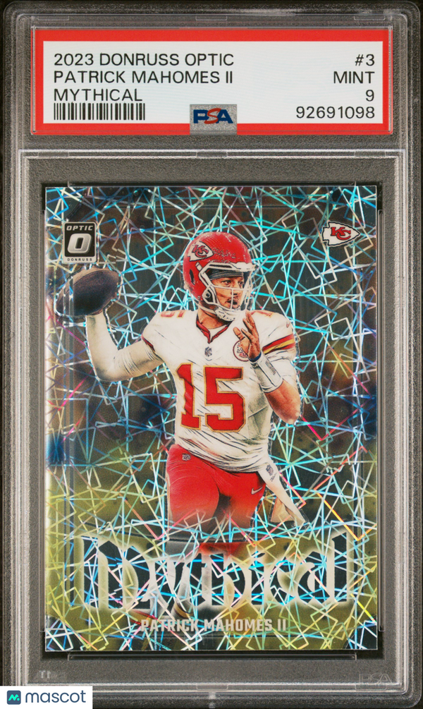 2023 Panini Donruss Optic Mythical Patrick Mahomes II #3 PSA 9