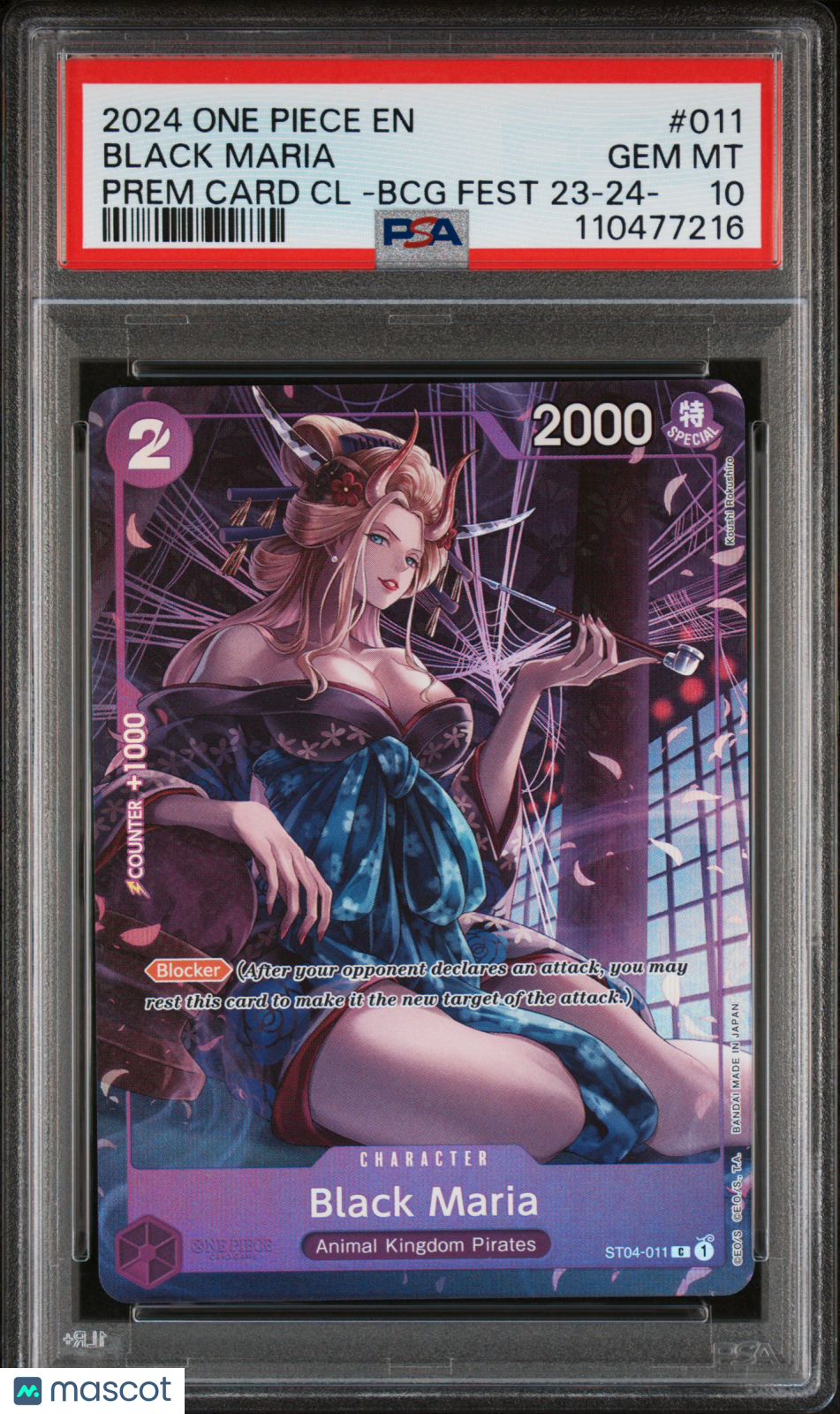2024 One Piece Bandai Card Games Fest 23-24 Edition Black Maria PSA 10