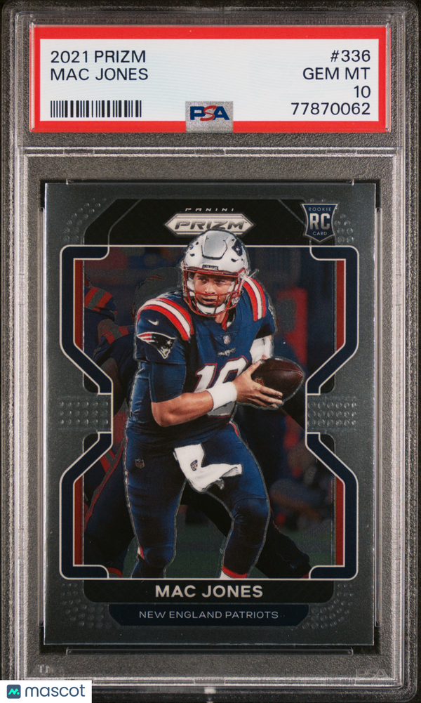 2021 Panini Prizm Mac Jones #336 PSA 10 Football