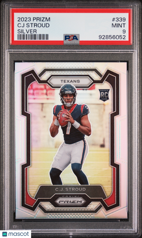 CJ Stroud 2023 Panini Prizm Silver Prizm Rookie #339 PSA 9