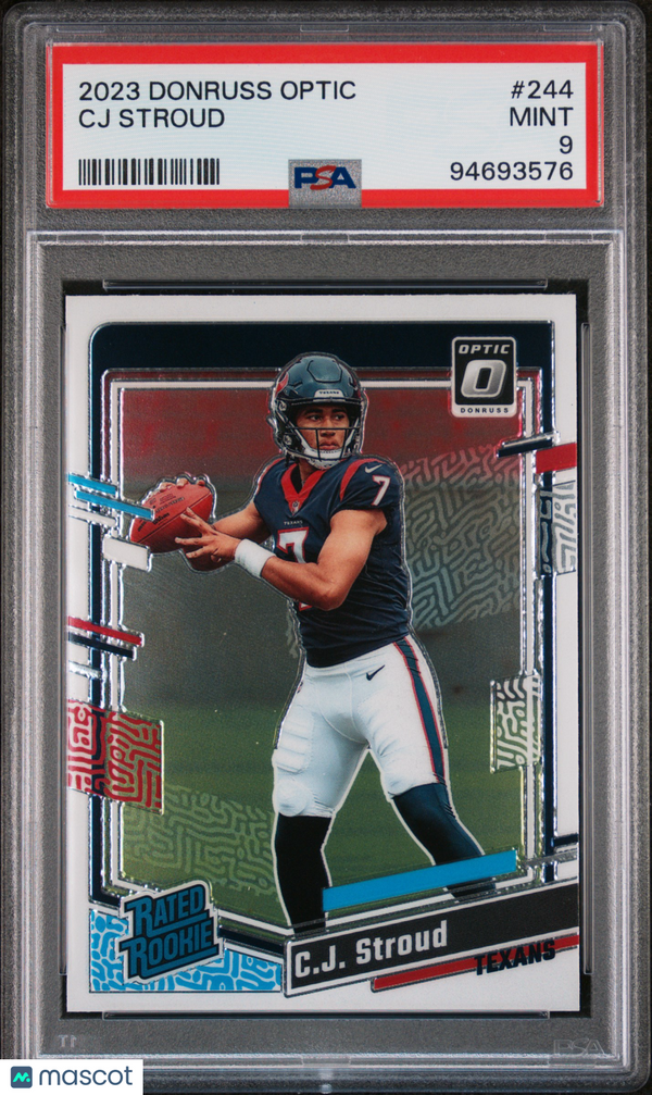 2023 Panini Donruss Optic CJ Stroud #244 PSA 9 Football