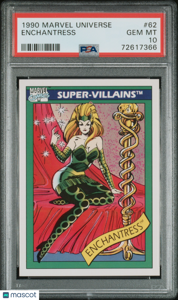 1990 Marvel Enchantress #62 PSA 10