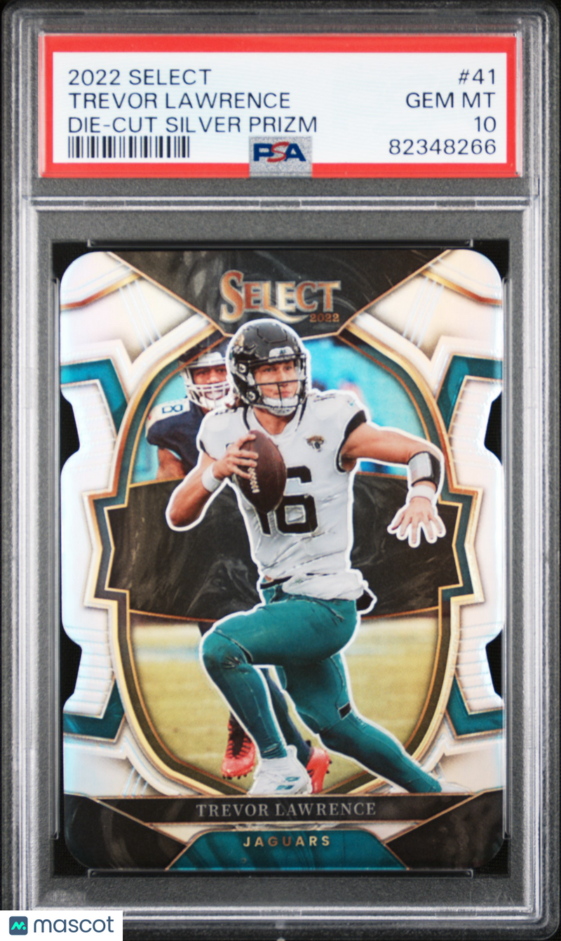 2022 Panini Select Trevor Lawrence Die Cut Silver Prizm