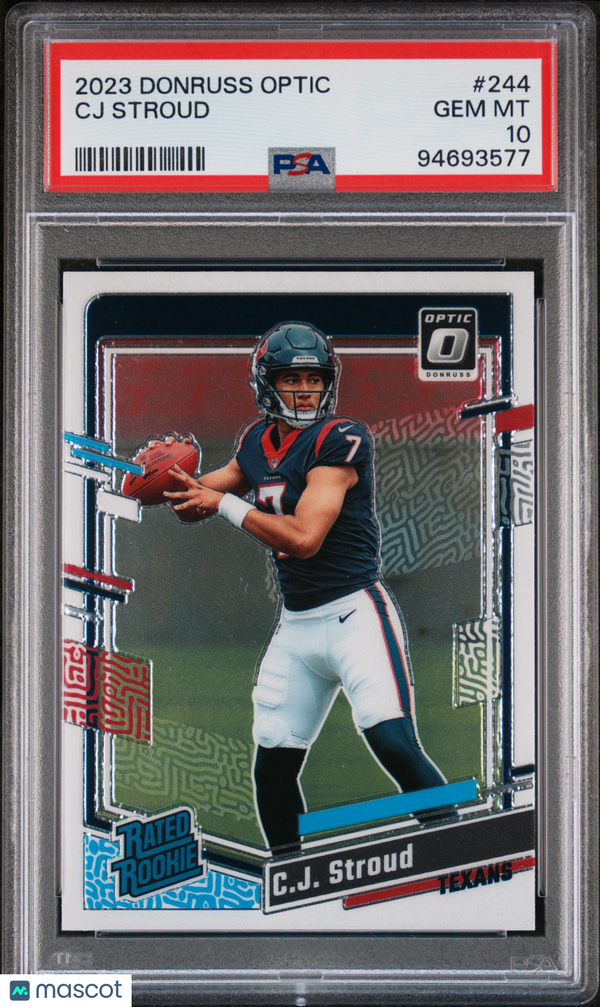 2023 Panini Donruss Optic CJ Stroud #244 PSA 10 Football