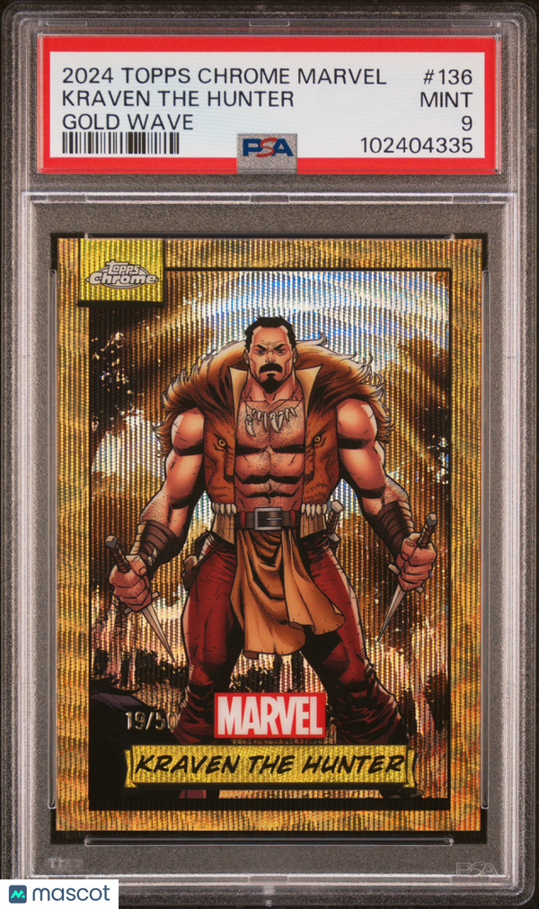 2024 Topps Chrome Marvel Kraven The Hunter #136 PSA 9 MINT