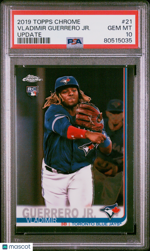 2019 Topps Chrome Update Vladimir Guerrero JR. Update #21 PSA 10