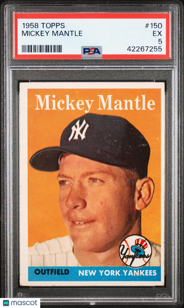 1958 Topps Mickey Mantle #150 PSA 5