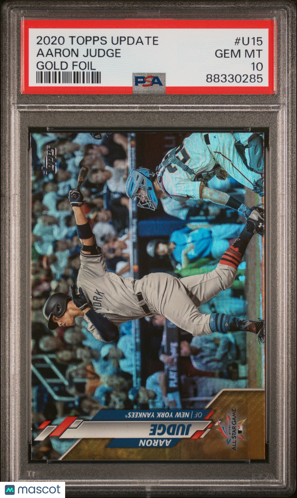 2020 Topps Update Aaron Judge Gold Foil #U15 PSA 10 GEM MINT New York Yankees