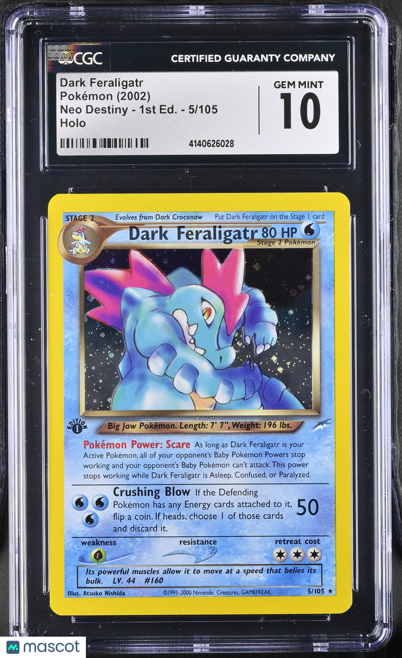 2002 Pokémon TCG 1st Edition Neo Destiny Dark Feraligatr