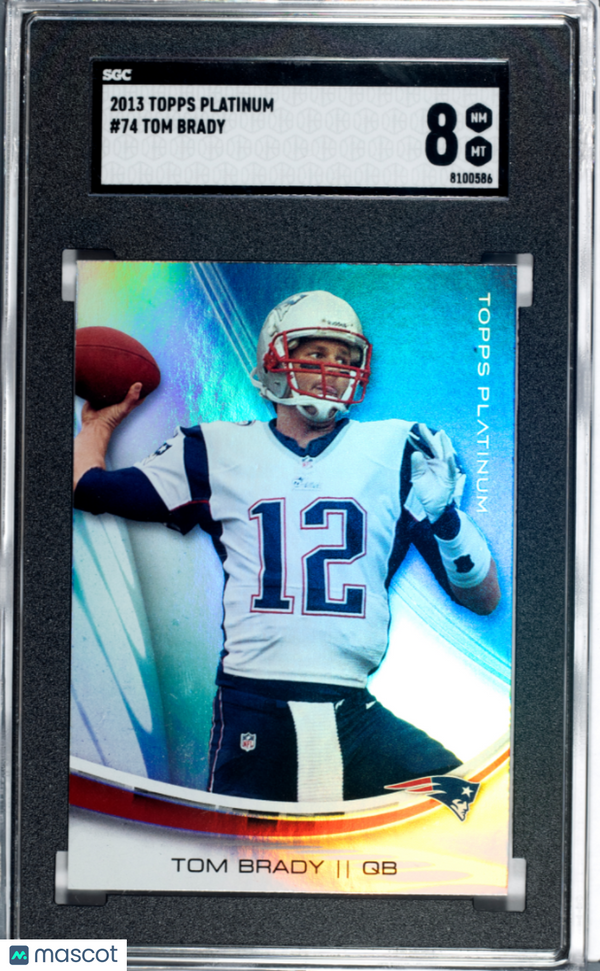 2013 Topps Platinum Tom Brady #74 SGC 8 Football