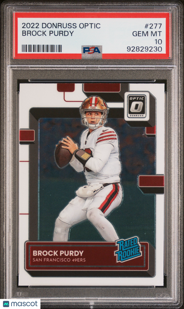 2022 Panini Donruss Optic Brock Purdy #277 PSA 10