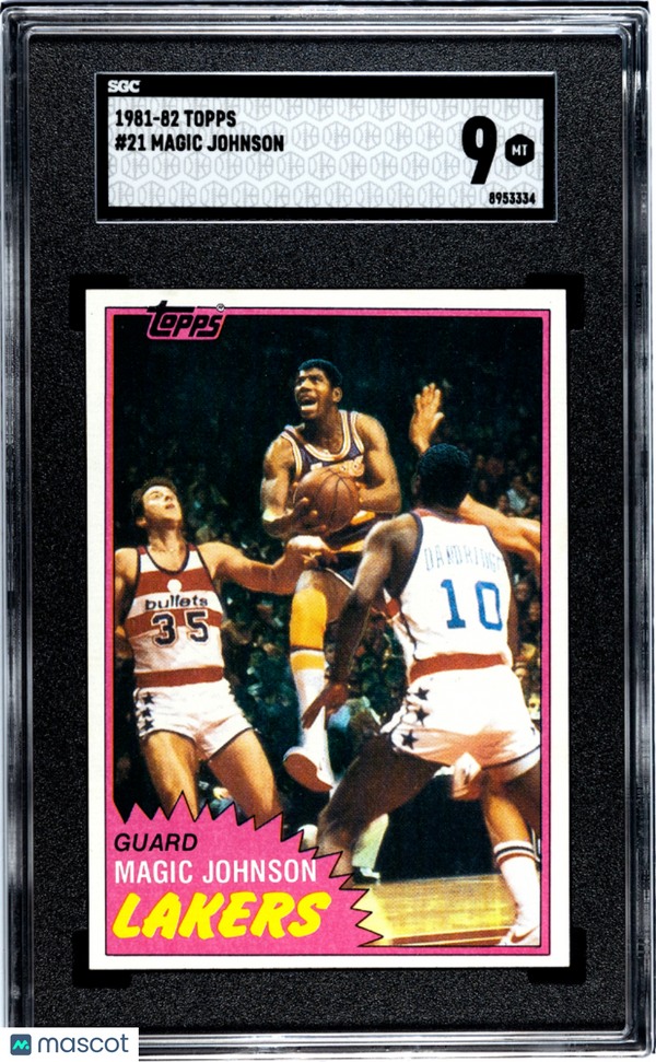 1981-82 Topps Magic Johnson #21 SGC 9