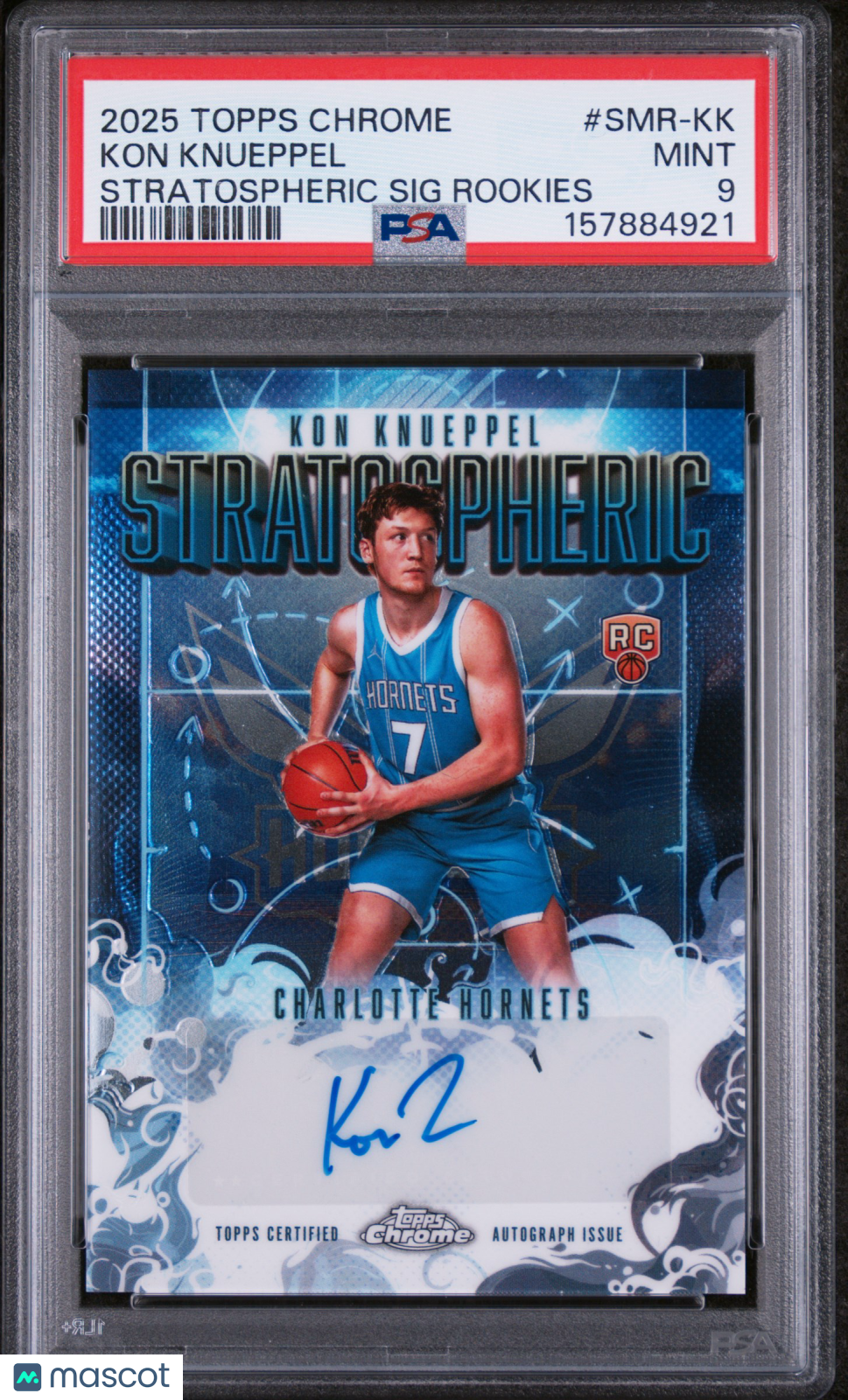 2025 Topps Chrome Stratospheric Signatures Rookies Kon Knueppel #SMR-KK PSA 9