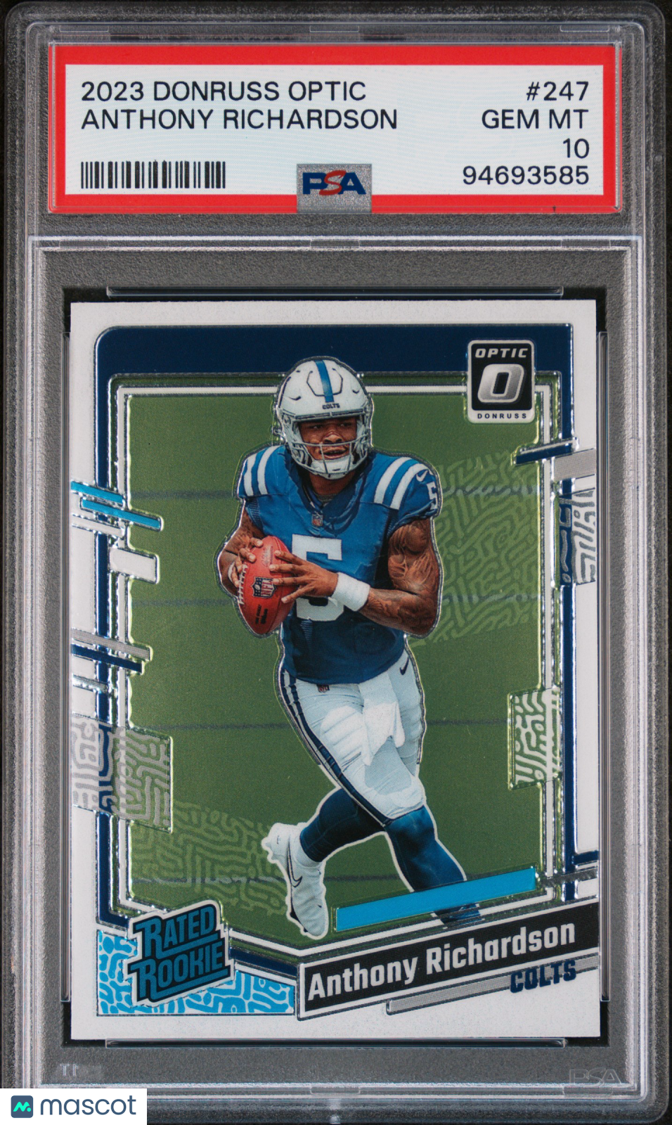 2023 Panini Donruss Optic Anthony Richardson #247 PSA 10