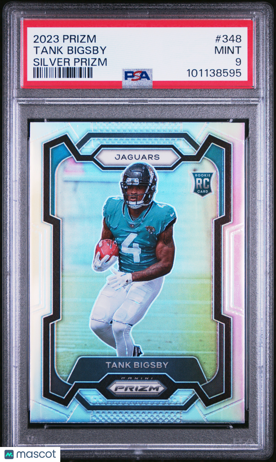 2023 Panini Prizm Tank Bigsby Silver Rookie #348 PSA 9 MINT Jacksonville Jaguars