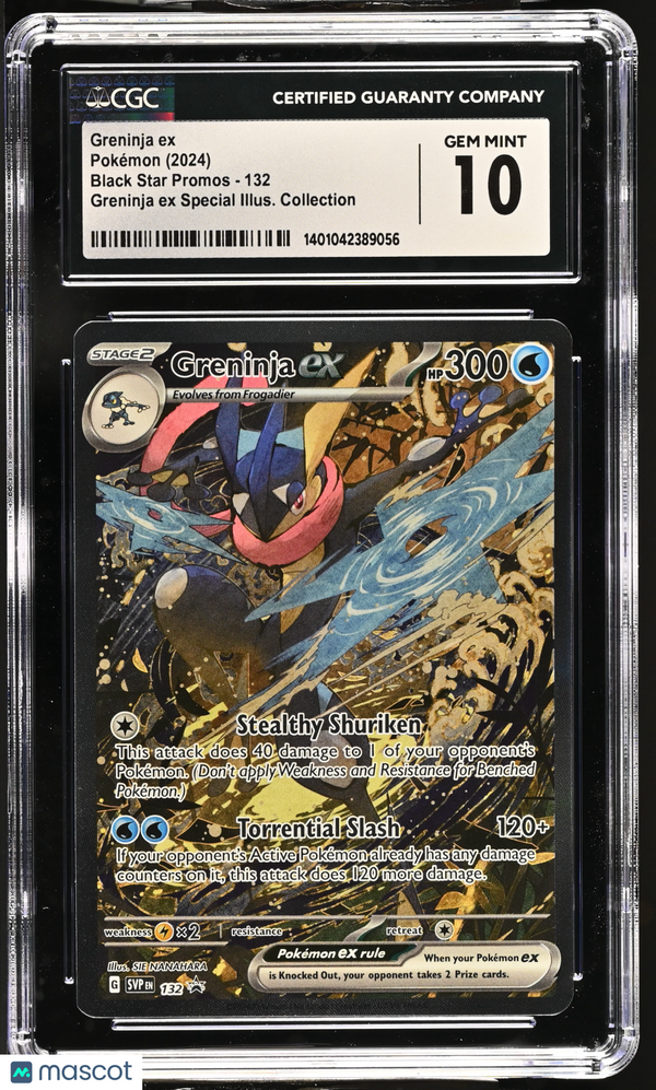 2024 Pokémon Greninja ex #132 English CGC 10