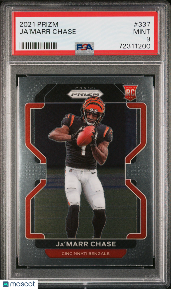 2021 Panini Prizm Ja’Marr Chase #337 PSA 9