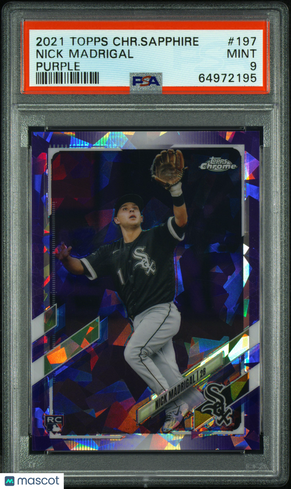 2021 Topps Chrome Sapphire Nick Madrigal #197 PSA 9 Baseball