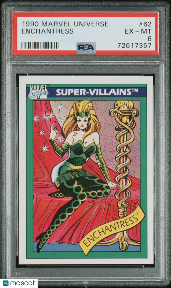 1990 Marvel Enchantress #62 PSA 6