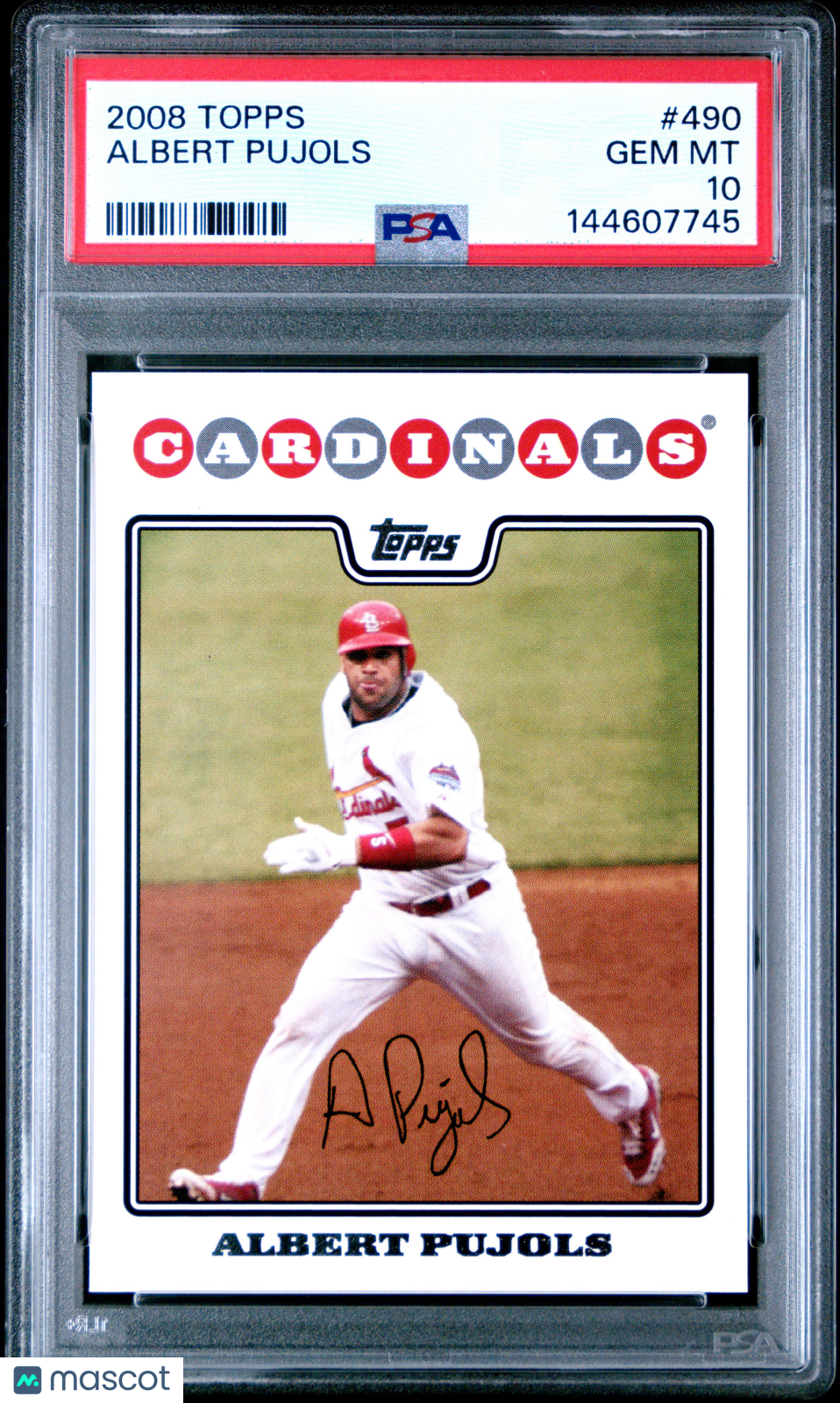2008 Topps Albert Pujols #490 PSA 10