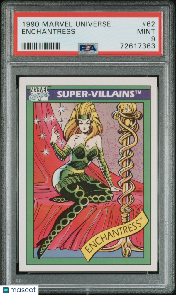 1990 Marvel Enchantress #62 PSA 9