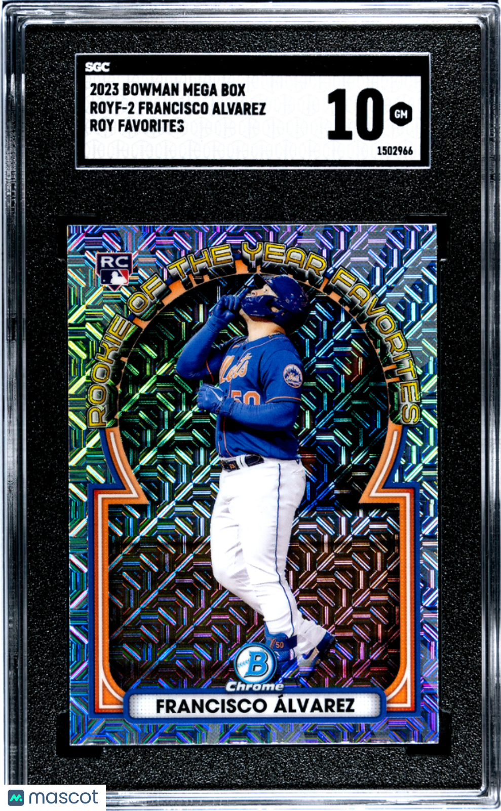 2023 Bowman Mega Box Francisco Alvarez Rookie of the Year Favorite ROY SGC 10