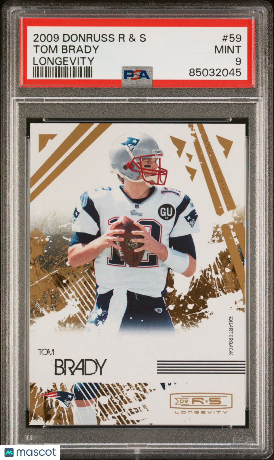 2009 Donruss Rookies & Stars Tom Brady Longevity #59 PSA 9