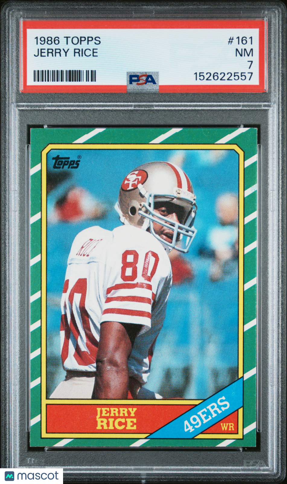 1986 Topps Jerry Rice #161 PSA 7