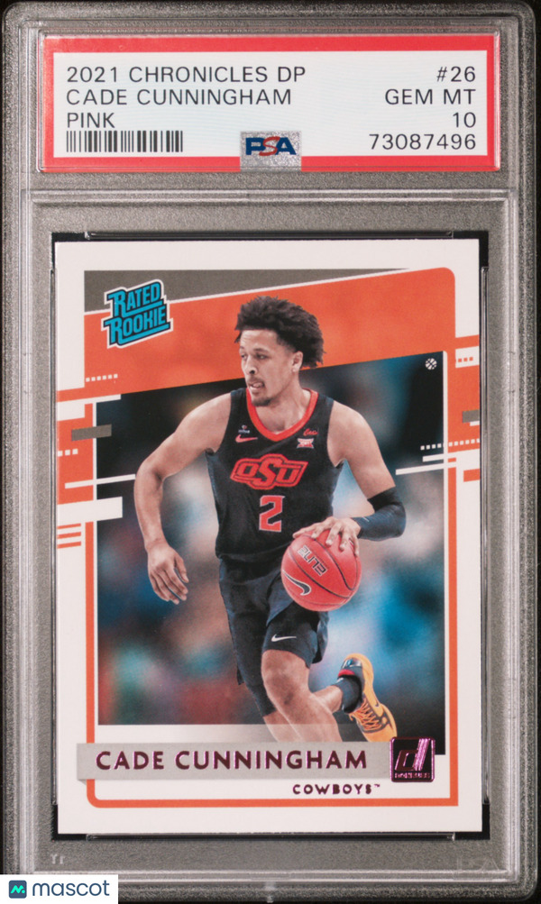 2021 Panini Chronicles Draft Picks Cade Cunningham #26 PSA 10 Basketball