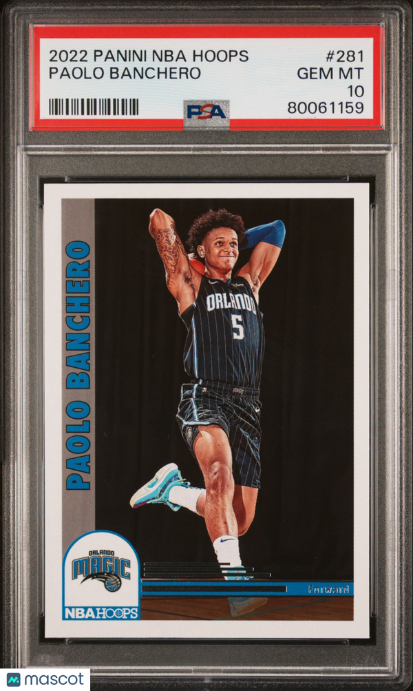 2022 Panini NBA Hoops Paolo Banchero #281 PSA 10