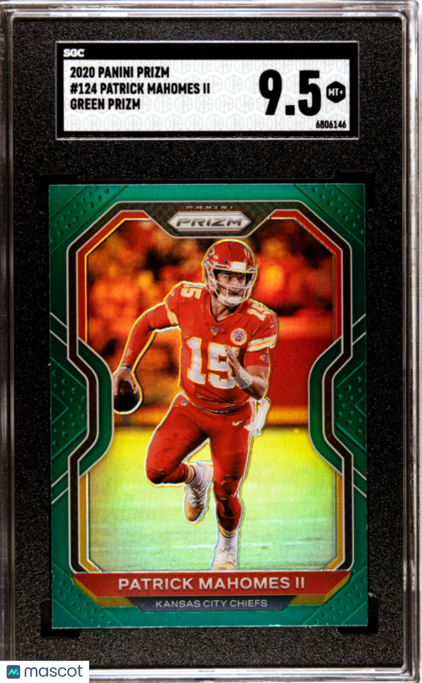 2020 Panini Prizm Patrick Mahomes II #124 SGC 9.5 Football