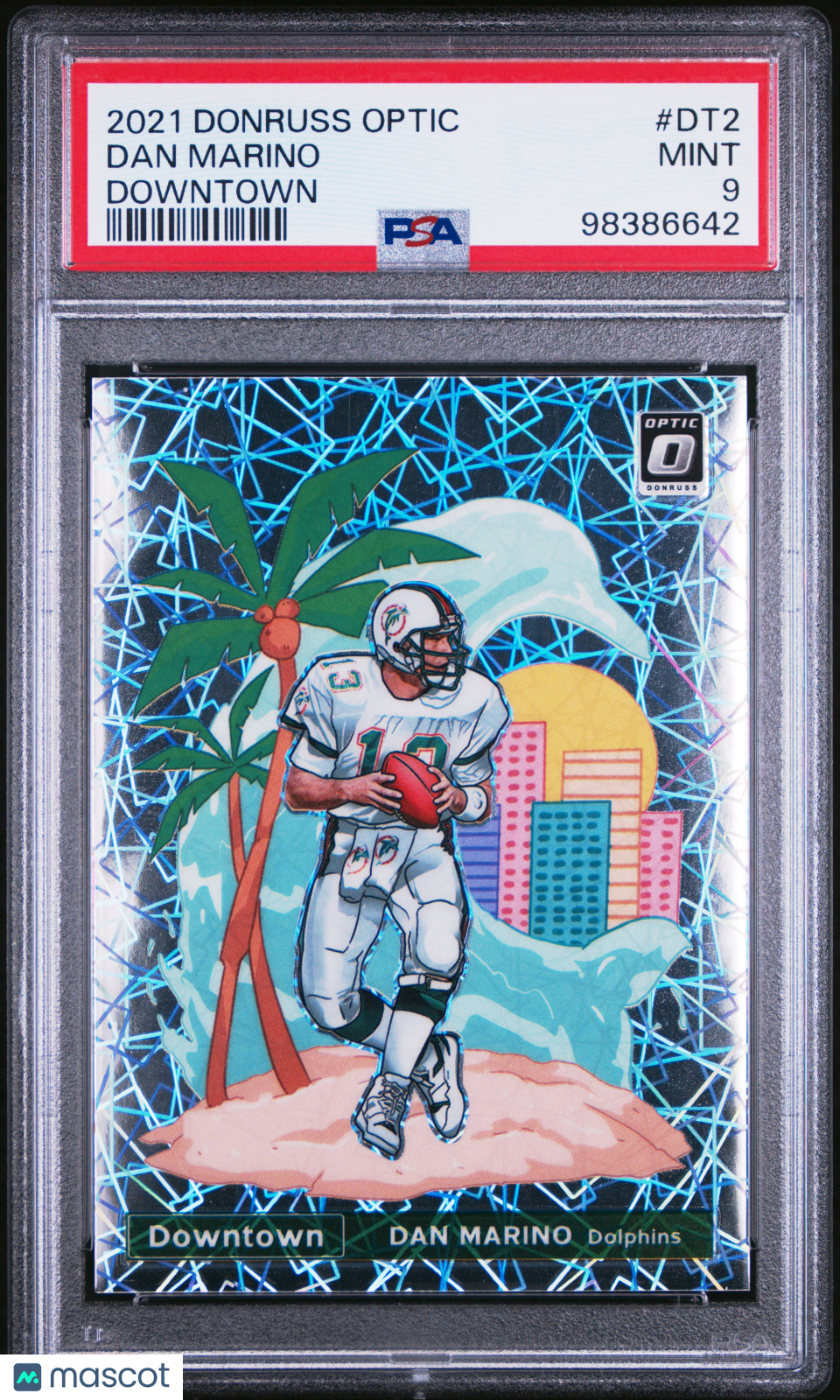 2021 Panini Donruss Optic Downtown Dan Marino #DT2 PSA 9