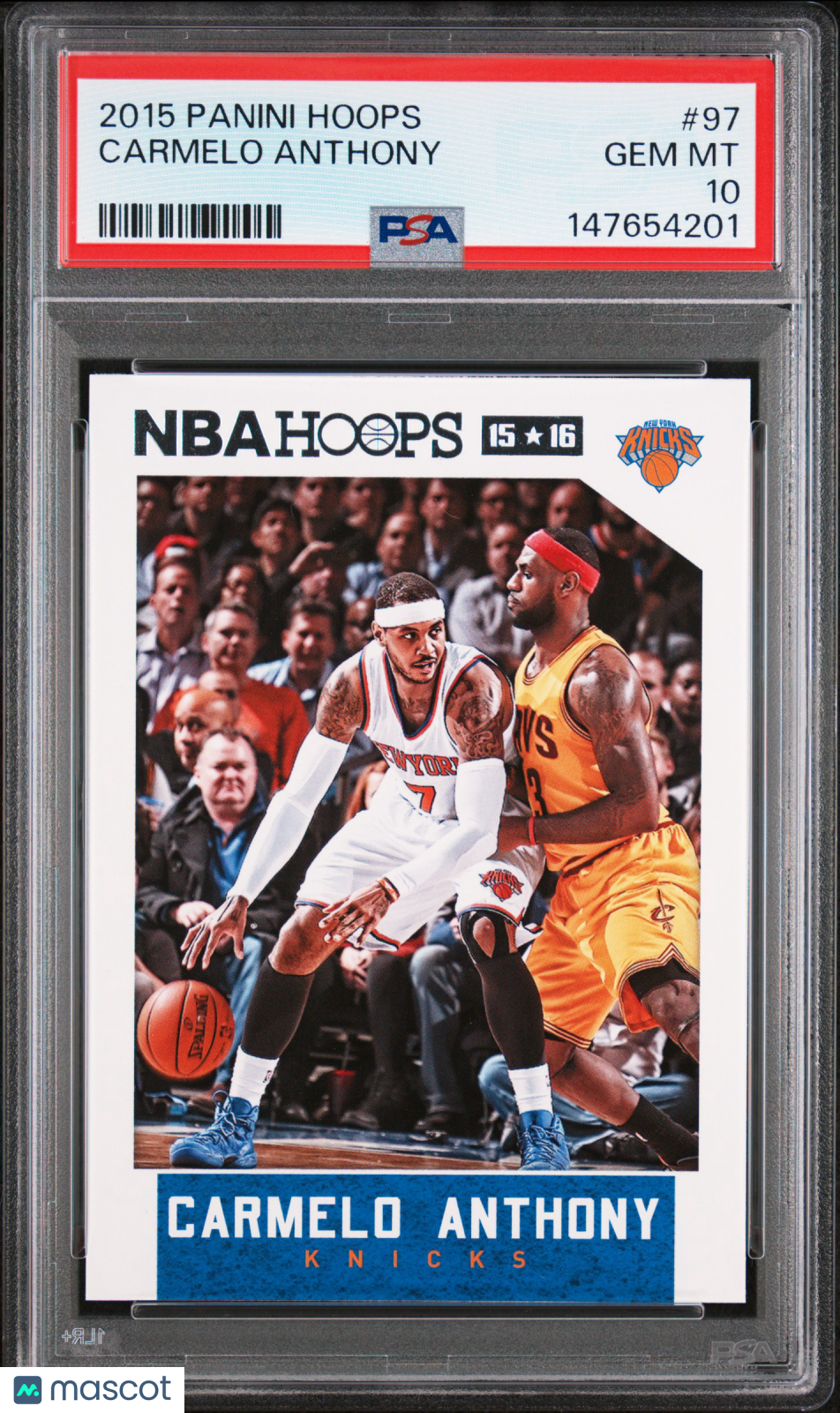 2015 Panini Hoops Carmelo Anthony #97 PSA 10