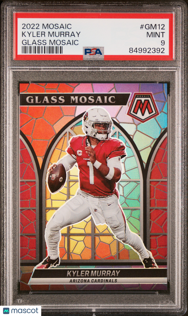 2022 Panini Mosaic Glass Mosaic Kyler Murray Glass Mosaic #GM12 PSA 9