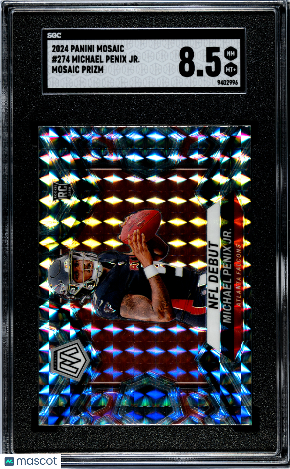2024 Panini Mosaic Michael Penix JR. Prizm #274 SGC 8.5
