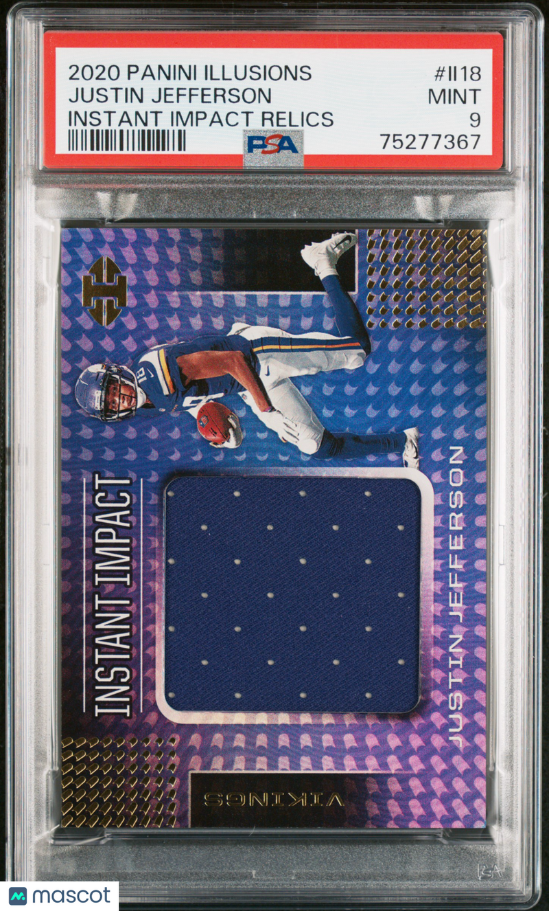 2020 Panini Illusions Instant Impact Relics Justin Jefferson