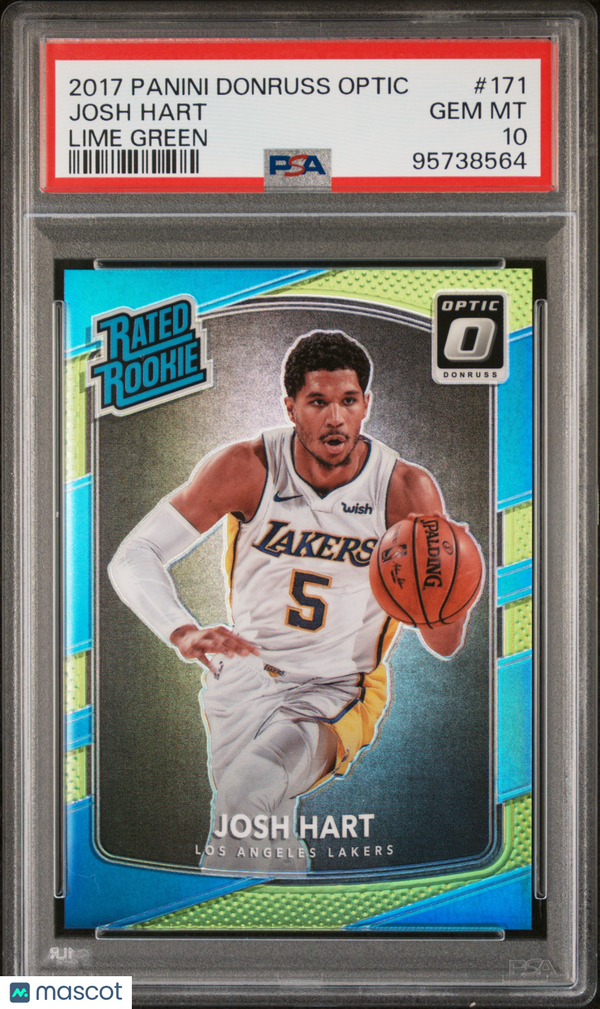 2017 Panini Donruss Optic Josh Hart Lime Green #171 PSA 10 GEM MINT Rookie Card