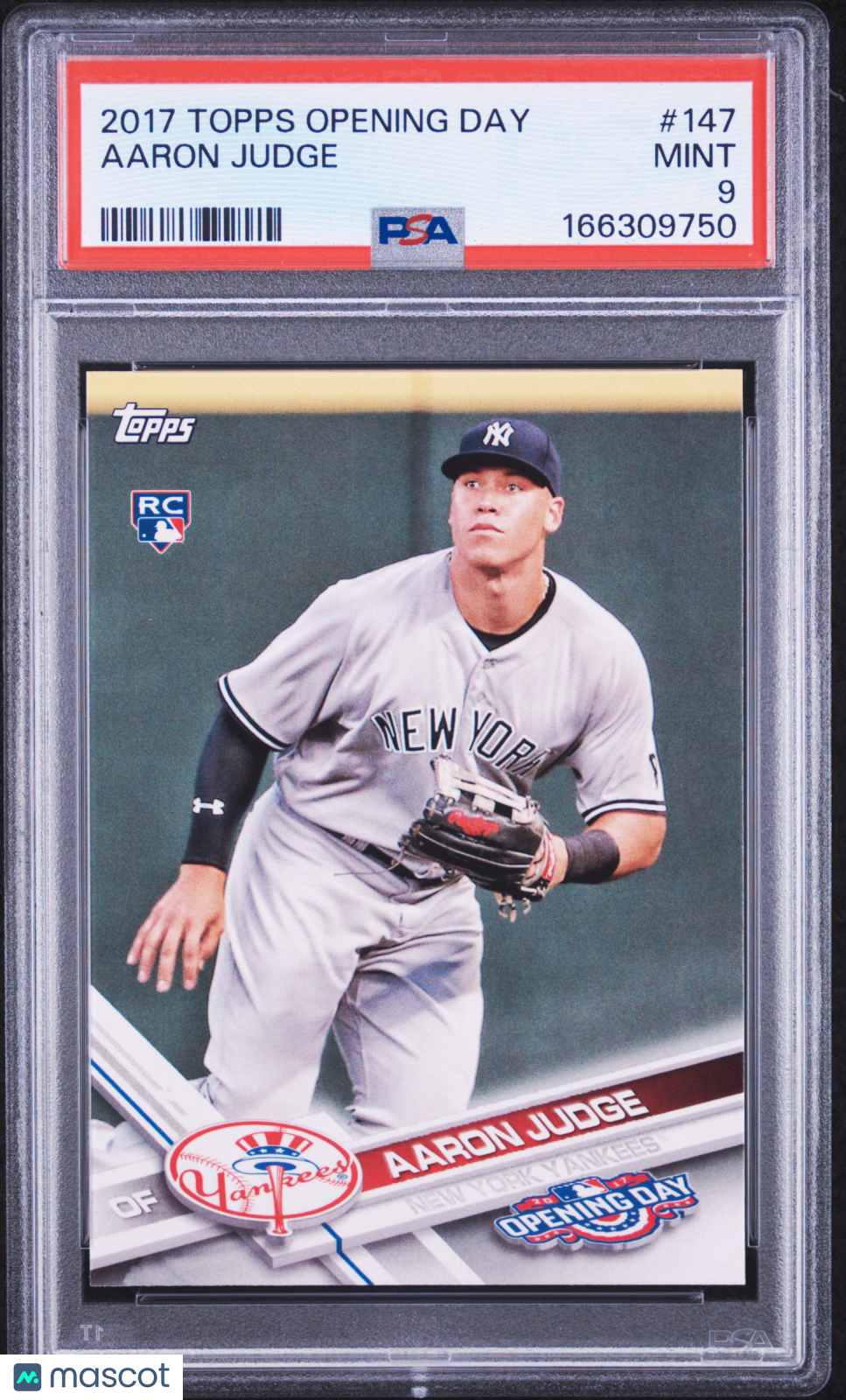 2017 Topps Opening Day Aaron Judge Rookie #147 PSA 9 New York Yankees