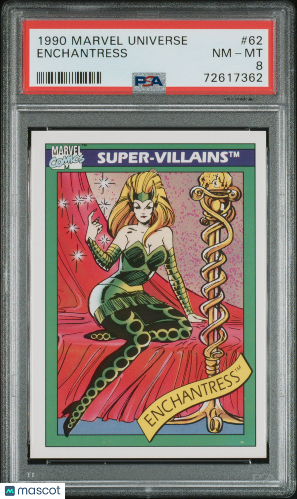 1990 Marvel Enchantress #62 PSA 8