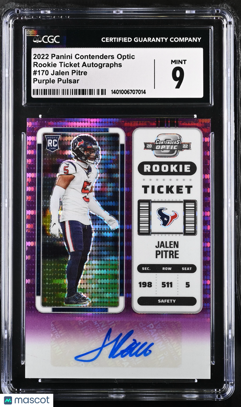 2022 Contenders Optic Jalen Pitre Purple Pulsar