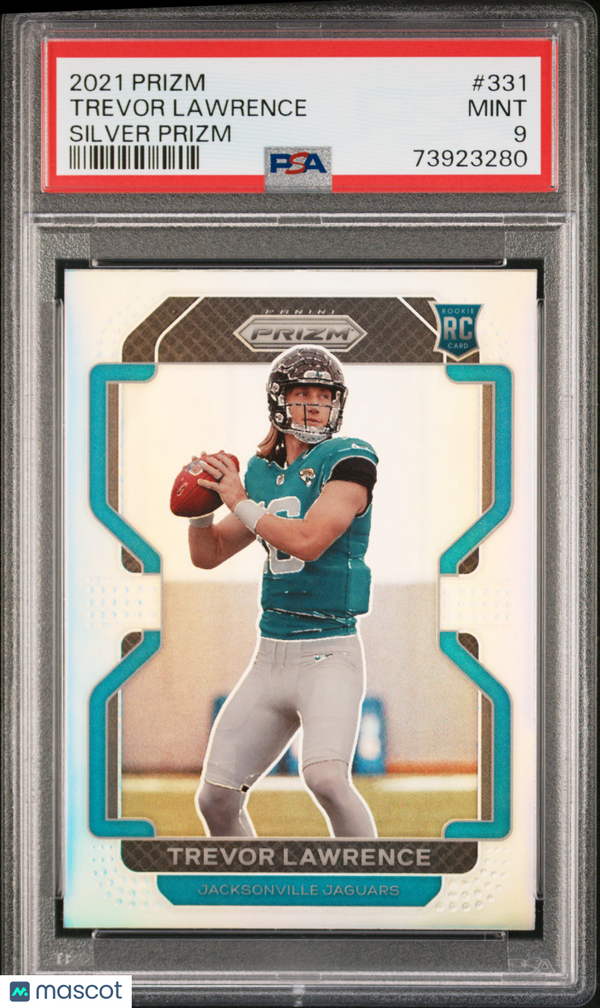 2021 Panini Prizm Trevor Lawrence  Silver Prizm #331 PSA 9