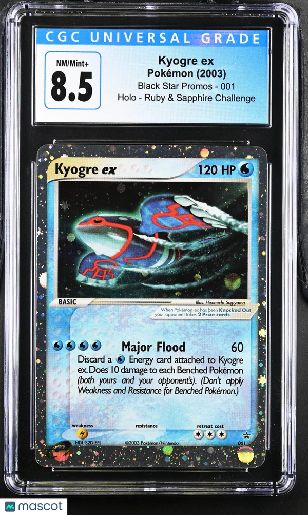 2003 Pokémon Kyogre ex #001 English CGC 8.5