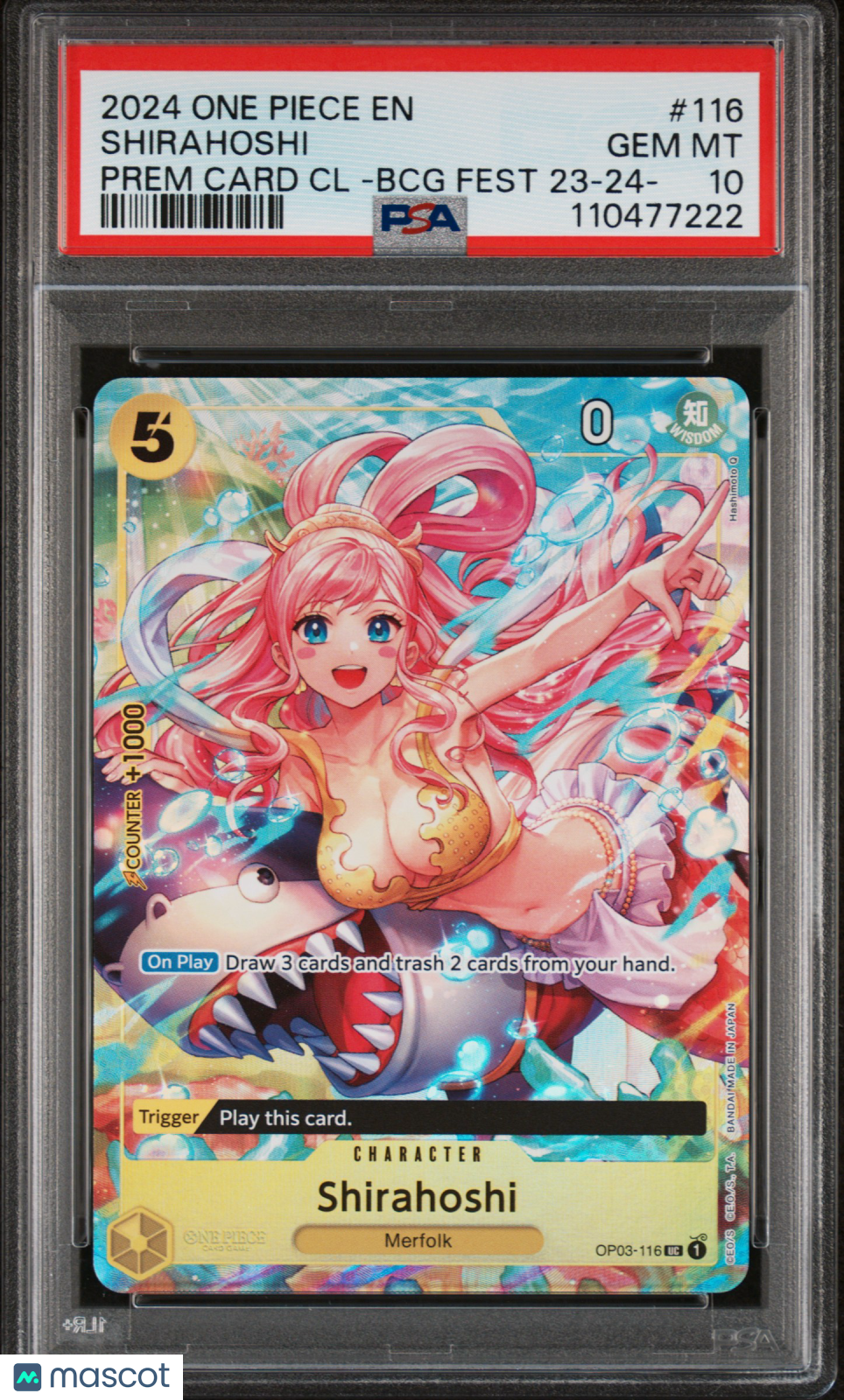 2024 One Piece Premium Card Collection Fest 23-24 Edition- Shirahoshi PSA 10
