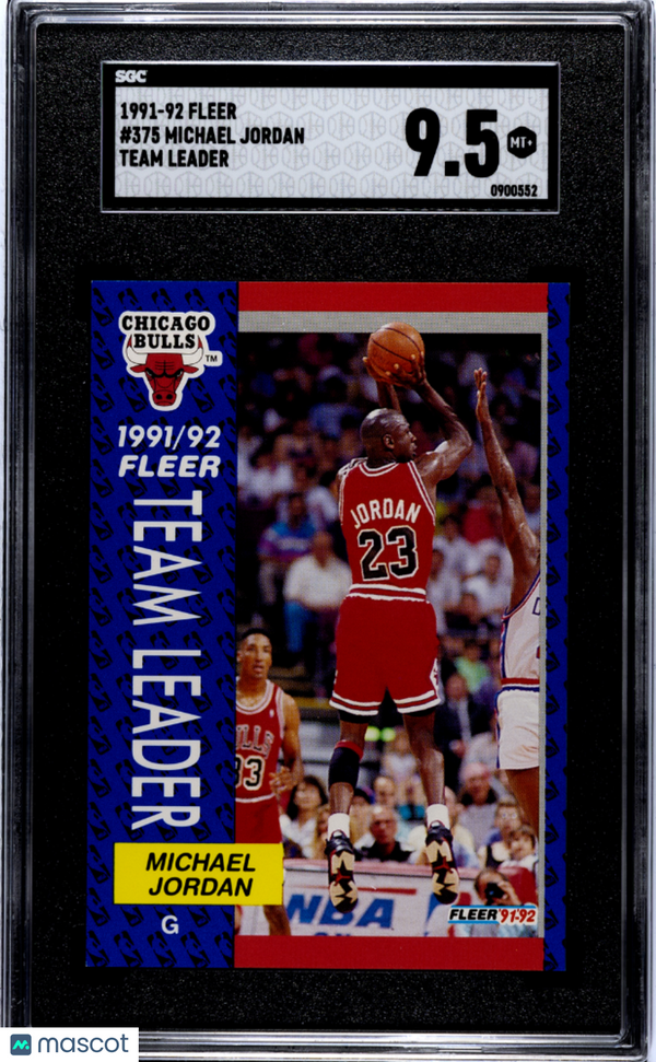 1991-92 Fleer Michael Jordan #375 SGC 9.5 Basketball