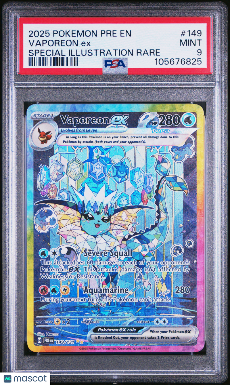2025 Pokemon PRE Vaporeon EX