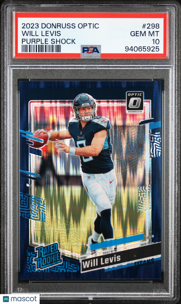 2023 Panini Donruss Optic Will Levis #298 PSA 10 Football