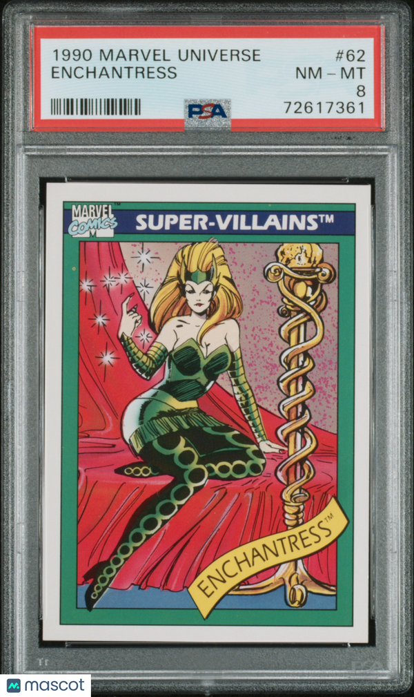 1990 Marvel Enchantress #62 PSA 8