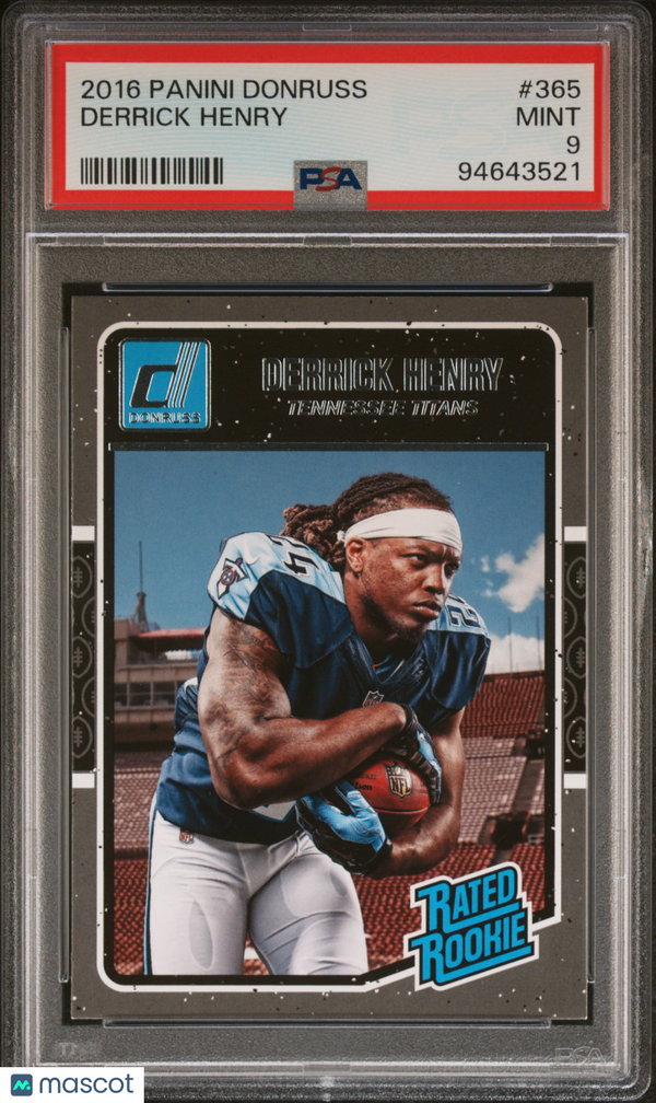 2016 Panini Donruss Derrick Henry #365 PSA 9